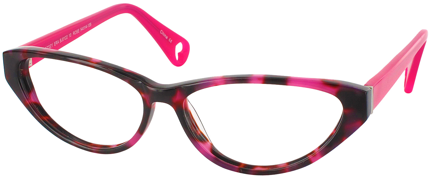 Betsey Johnson Betsey Era Single Vision Full Frame ReadingGlasses Com   Bj Betsyera C10rose 20d 