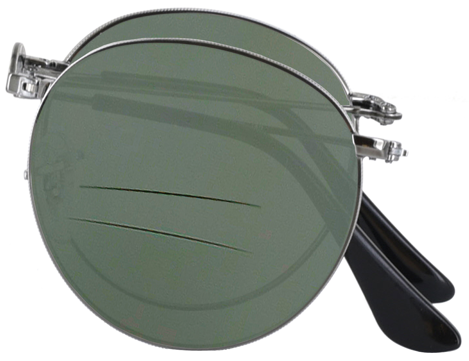 ray ban round folding optics